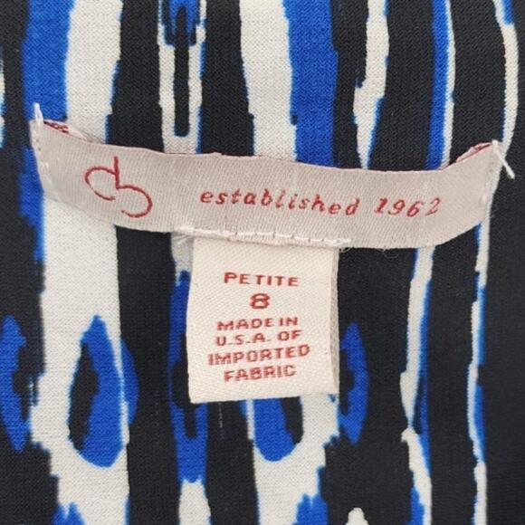 CB ESTABLISHED 1962 Blue Maxi Dress Petite Womens Petite Size 8P Summer Spring - Picture 2 of 4